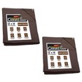 thumbnail image 1 of (2 Pack) 12' x 16' Dark Brown Canvas Tarp 12oz - Water Resistant & Breathable - Heavy Duty Tarps - Multipurpose Tarpaulin Cover for Camping Tent, 1 of 11