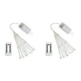 thumbnail image 1 of 2-Pack 120 LED Fairy Lights Battery Operated with Timer & Remote, Waterproof 8 Modes Twinkle Lights for Indoor Outdoor Wedding Christmas Party Home Decor (Multiple Colors), 1 of 5
