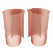 2 Pack 120 Mesh 99.9% Pure Copper Screen Woven Mesh Screen, Copper Mesh Cloth Fine Mesh,11.8x11.8 Inch