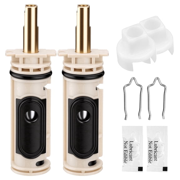 2 Pack Cartridge Replacement Kit Compatible with Moen 1222 Shower Cartridge One Handle Posi-Temp Faucets Tub Shower