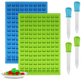 thumbnail image 1 of 2 Pack 126 Cavity Square Candy Gummy Molds for Hard Candy, Chocolate, Gummy, Caramel, Ganache, Ice Cubes, 1 of 10