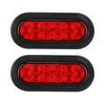 thumbnail image 1 of 2 - Pack 12V 10 - LED Oval Red Stop/Turn/Tail Lights for Universal 12V Vehicles, 1 of 10