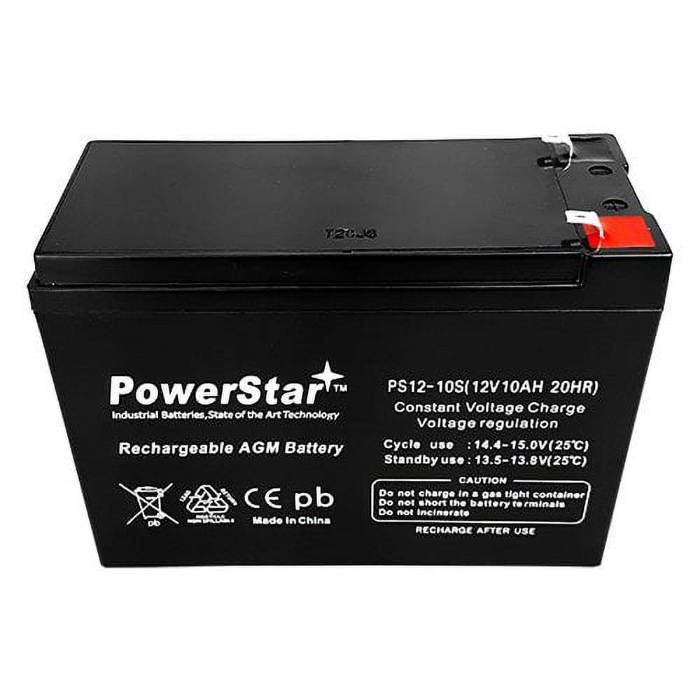 2 Pack 12V 10Ah BATTERY for EZIP SCOOTER 4.0, 4.5, 400, 450, 500