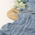 thumbnail image 1 of 2 Pack 13.12Ft Cheesecloth Table Runner 35x157 Inch Boho Gauze Rustic Cheese Cloth Long Romantic Table Runner for Wedding Bridal Shower Birthday Party Table Decor, 1 of 10