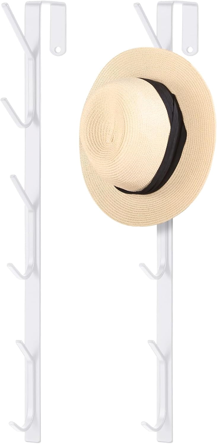 2 Pack 13.8" Over The Door Hook Hanger Comes with 6 Hooks from Large to ...