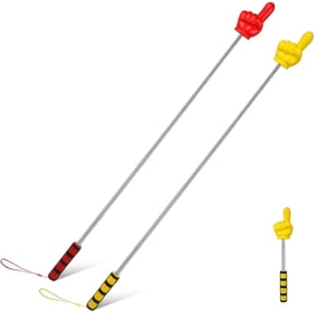 2 Pack 13.8 Inch Telescopic Teacher Pointer Stick - Retractable Classroom Pointer with Soft Handle & Finger Tip Design, Perfect for Teachers, Students, and Presentations, 28-94 cm