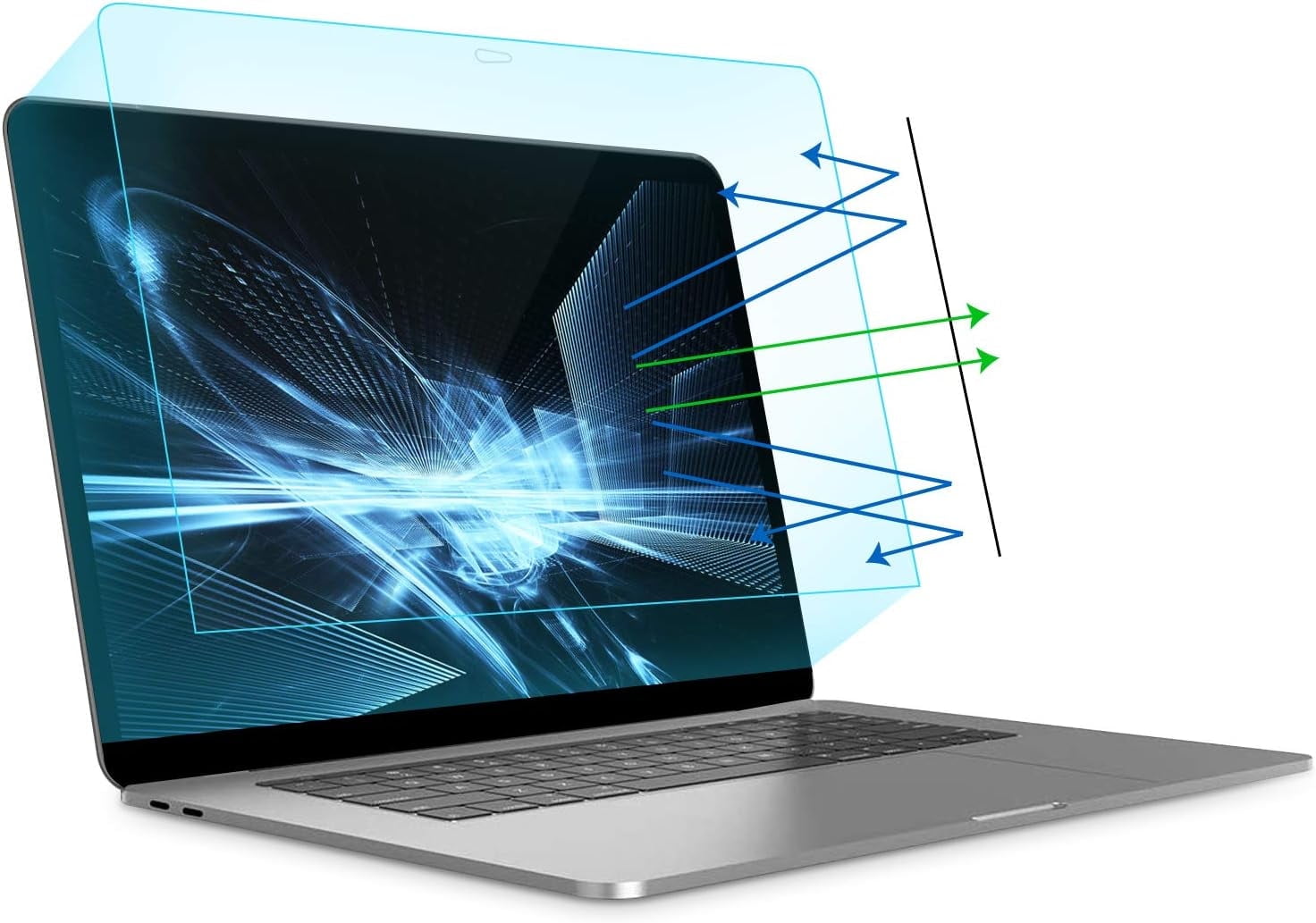 2 Pack 13 inch Laptop Screen Protector, Matte Blue Light Blocking Anti ...