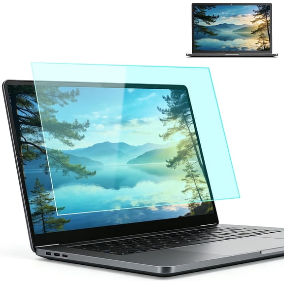 2-Pack 14 Inch 16:10 Laptop Anti Blue Light Screen Protector, Matte Anti Glare Film UV Blocking Protector Compatible with 14''(1920x1200P) HP, , Asus, Lenovo, Dell, Samsung, Thinkpad
