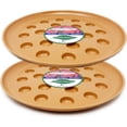 thumbnail image 1 of 2 Pack of 14 inch Plastic Terracotta Colored Round Plant Saucer, Lighter Plastic Tray for Indoors and Outdoors, Durable Flower Planter Saucers (2 Pack - 14"), 1 of 1