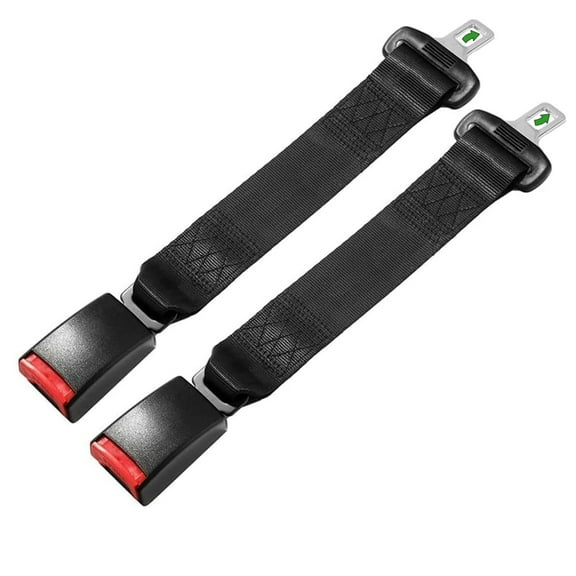 2 Pack 14-inch Seat Belt Extender for Cars Universal Seat Belt Car Buckle Extension Buckle Up (7/8" Tongue Width)