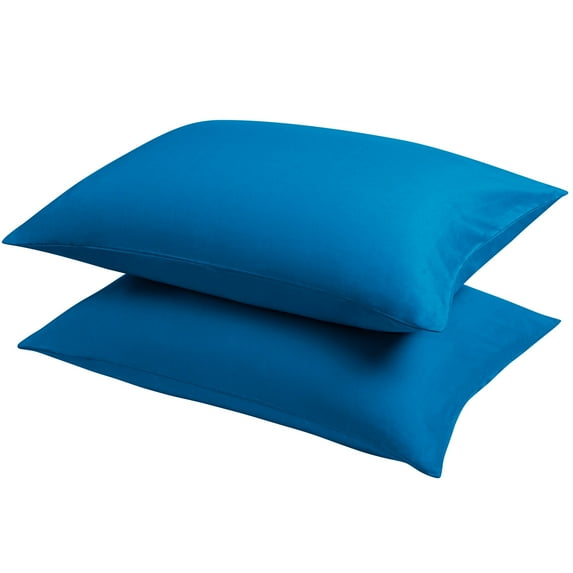 2 Pack 14" x 20" Microfiber Toddler Pillowcases with Envelope Closure, Soft and Breathable Small Pillow Covers for Travel, Royal Blue, ( Pillow not included )