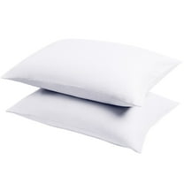 2 Pack 14" x 20" Microfiber Toddler Pillowcases with Envelope Closure, Soft and Breathable Small Pillow Covers for Travel, White, ( Pillow not included )