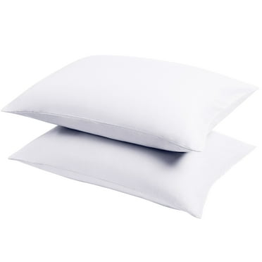2 Pack 14" x 20" Microfiber Toddler Pillowcases with Envelope Closure, Soft and Breathable Small Pillow Covers for Travel, White, ( Pillow not included )