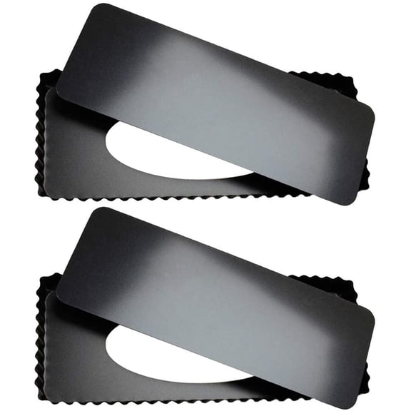 2 Pack 14" x 5.75" Non-Stick Quiche Pan Tart Pan with Removeable Bottom Rectangular Pie Baking Pan