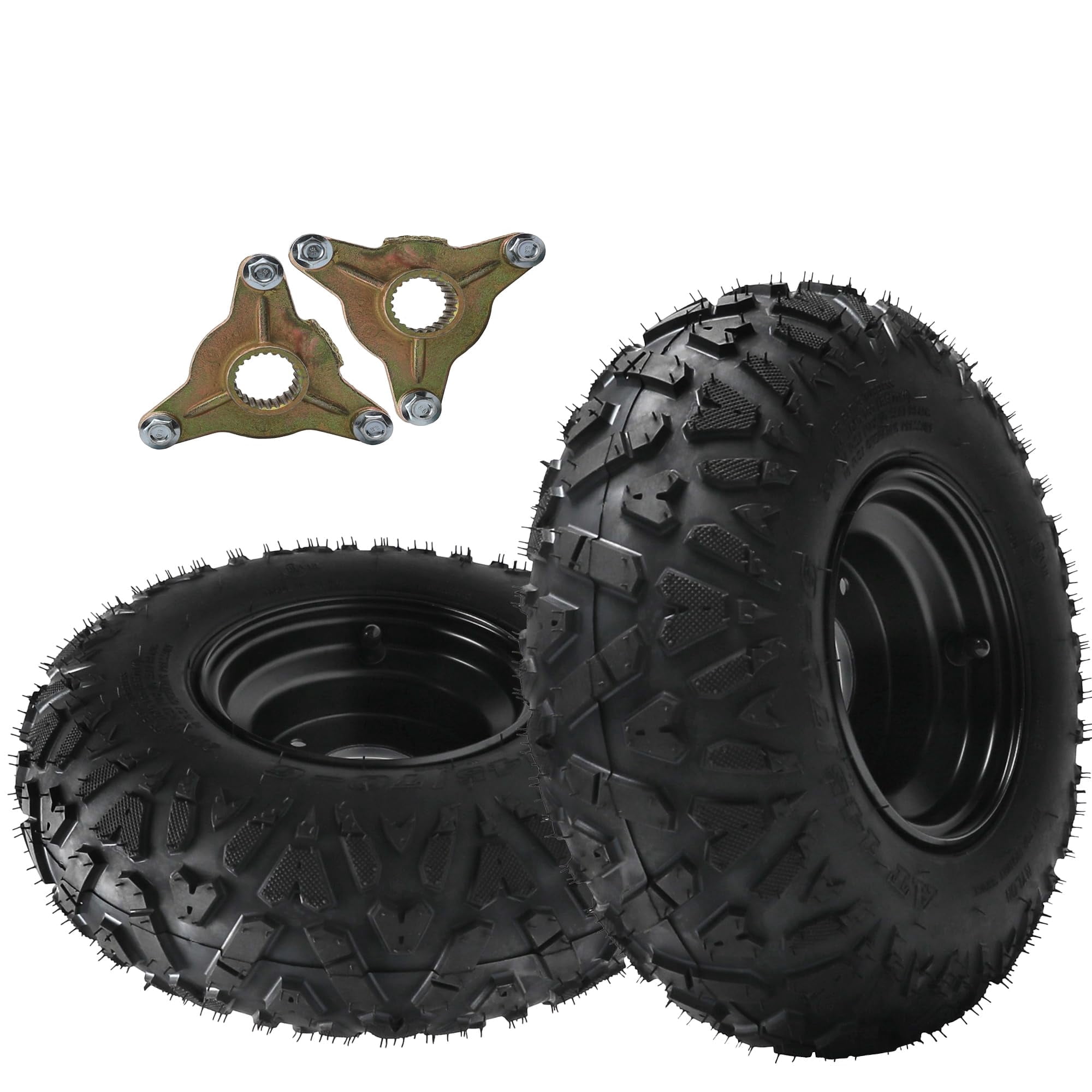 2 Pack 145/70-6 Wheels, 145 70-6 ATV Wheels for Quad ATV Go Kart ...