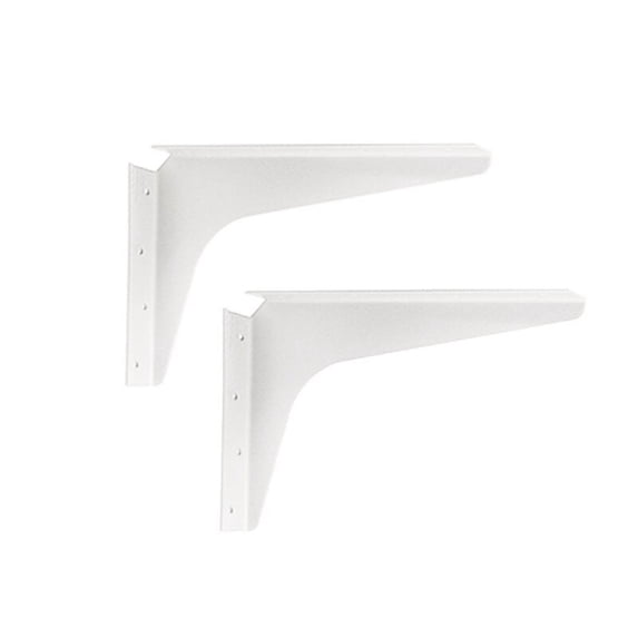 2 Pack 15 in x 21 in White Workstation Bracket