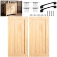 thumbnail image 1 of 2 Pack 16.25'' W x 22.5'' H Unfinished Kitchen Cabinet Door Replacement with Hinges and Handles, Shaker Cabinet Doors Front Replacement for Kitchen Bathroom Vanity Closet, 1 of 6