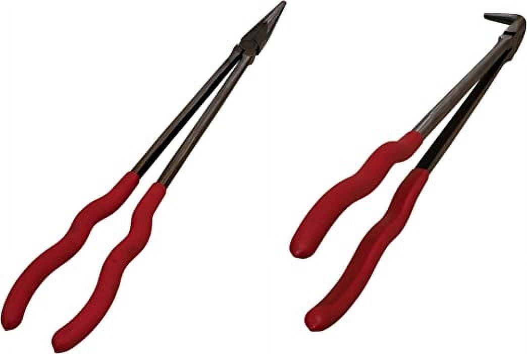 2Pack 16" Extra Long Needle Nose Pliers (Straight and 90 Degree