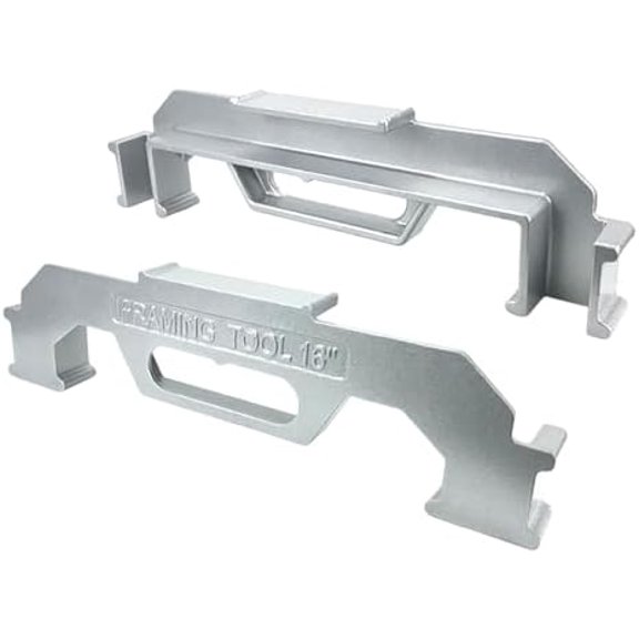 2 Pack 16" Framing Tools, Cast Aluminum Framing Stud Layout Tool, Stud Measurement Framing Spacing Tool, Precision Framing Jig for Wall Roofs Floors or Ladders$$Tools & Hardware Other
