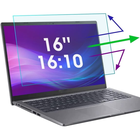 2 Pack 16 Inch Anti Blue Light Screen Protector for Lenovo/Dell/HP/ASUS/LG, Reduce Eye Strain Glare Blocking 16 with 1920x1200 Resolution Laptop