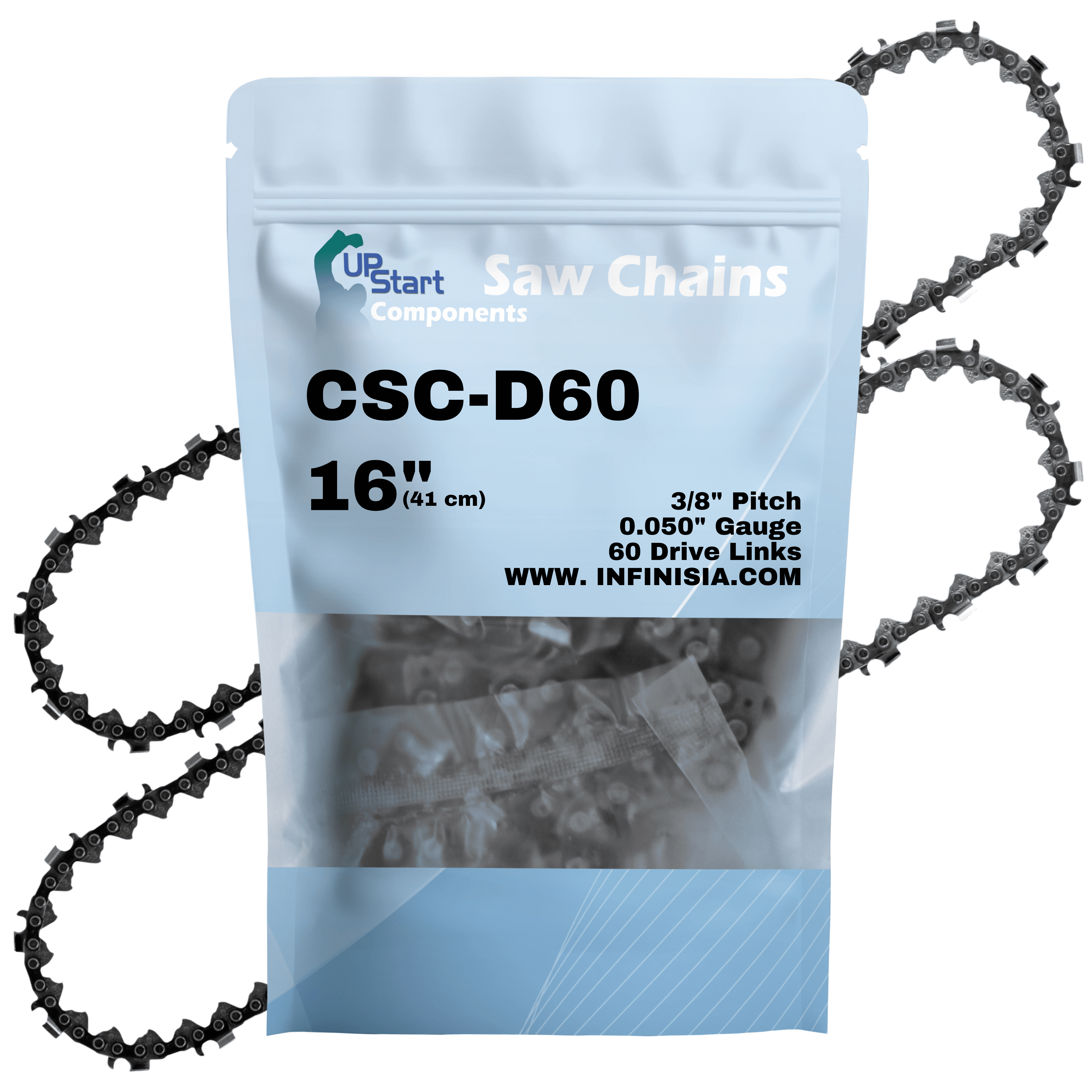 2-Pack 16-Inch Chainsaw Chain Replacement for Husqvarna 359 - D60