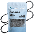 thumbnail image 1 of 2-Pack 16-Inch Chainsaw Chain Replacement for Poulan 505 - D60 (16", 3/8", .050", 60 Drive Links), 1 of 8