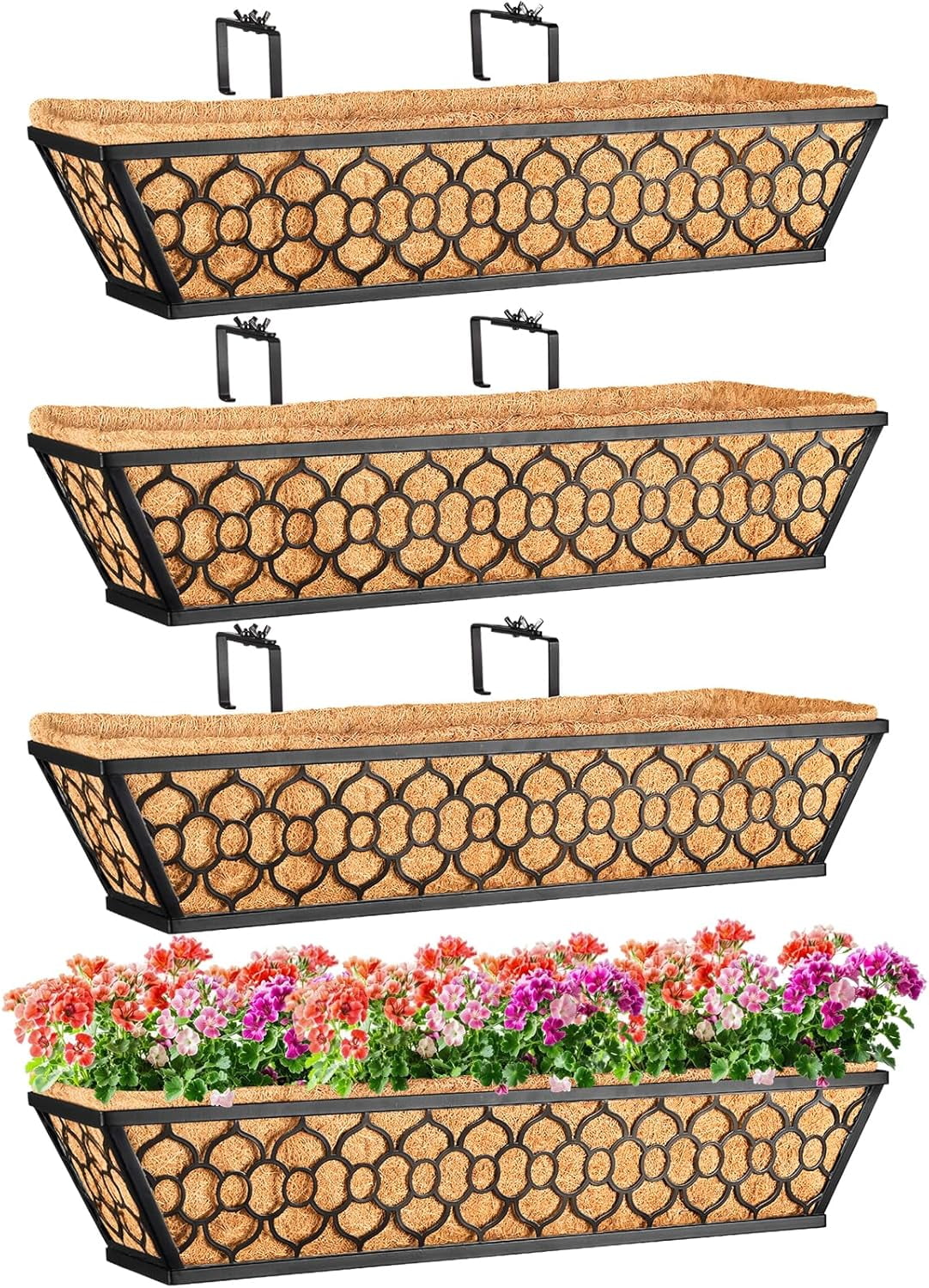 Beautiful view of Textured Apartment Window Box Planters