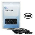 thumbnail image 1 of 2-Pack 16" Semi Chisel Saw Chain for Troy Bilt TB4516 Chainsaws - (16 inch, 3/8" Low Profile Pitch, 0.050" Gauge, 55 Drive Links, CSC-S55), 1 of 4