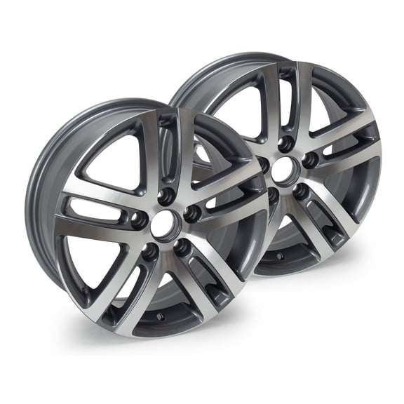 2-Pack 16" Wheel Rim 16x6.5-inch Grey, for 2005-2018 Volkswagen Jetta, Replacement Rim
