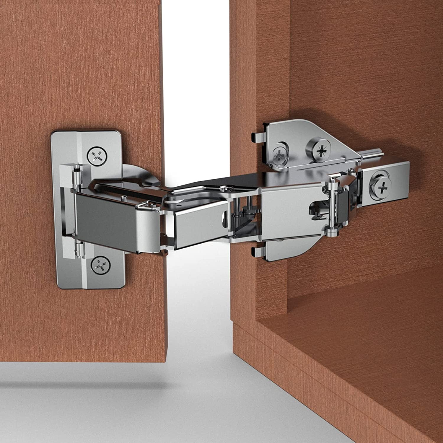 2 Pack 165 Degree Lazy Susan Hinge. Face Frame. CLIP ON Plate for