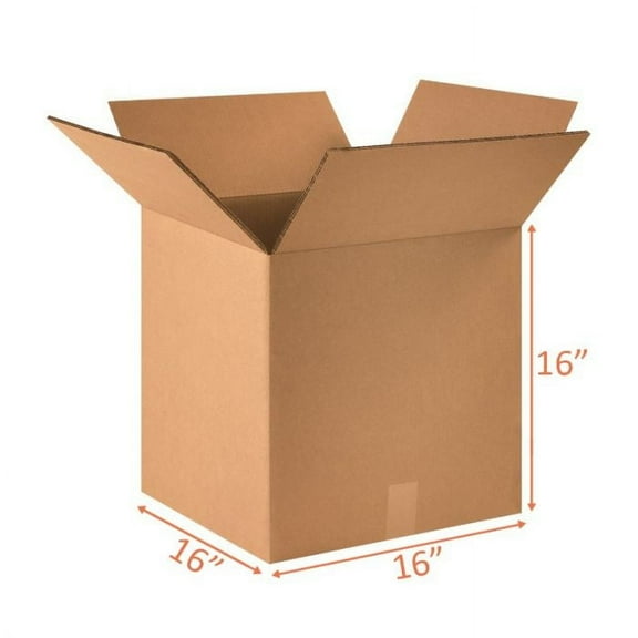 (2 Pack) 16x16x16 Double Wall Shipping and Packing Box  - Heavy Duty