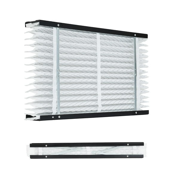 2-Pack 16x28x4 MERV 13 Electrostatic Pleated Air Filter for HVAC & Furnace  Captures Allergens & Fine Particles