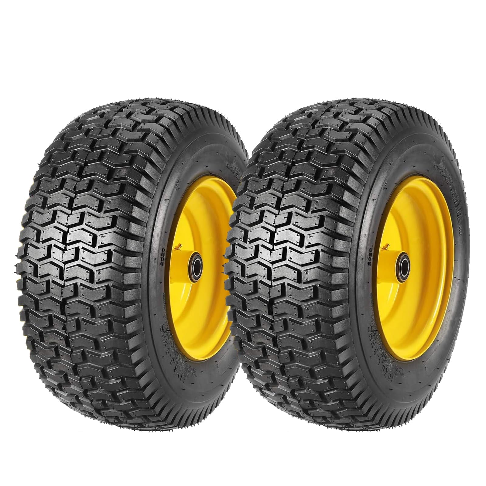 2 Pack 16x6.50-8 4PR Lawn Mower Turf Tire and Wheels, Utility Cart Lawn ...