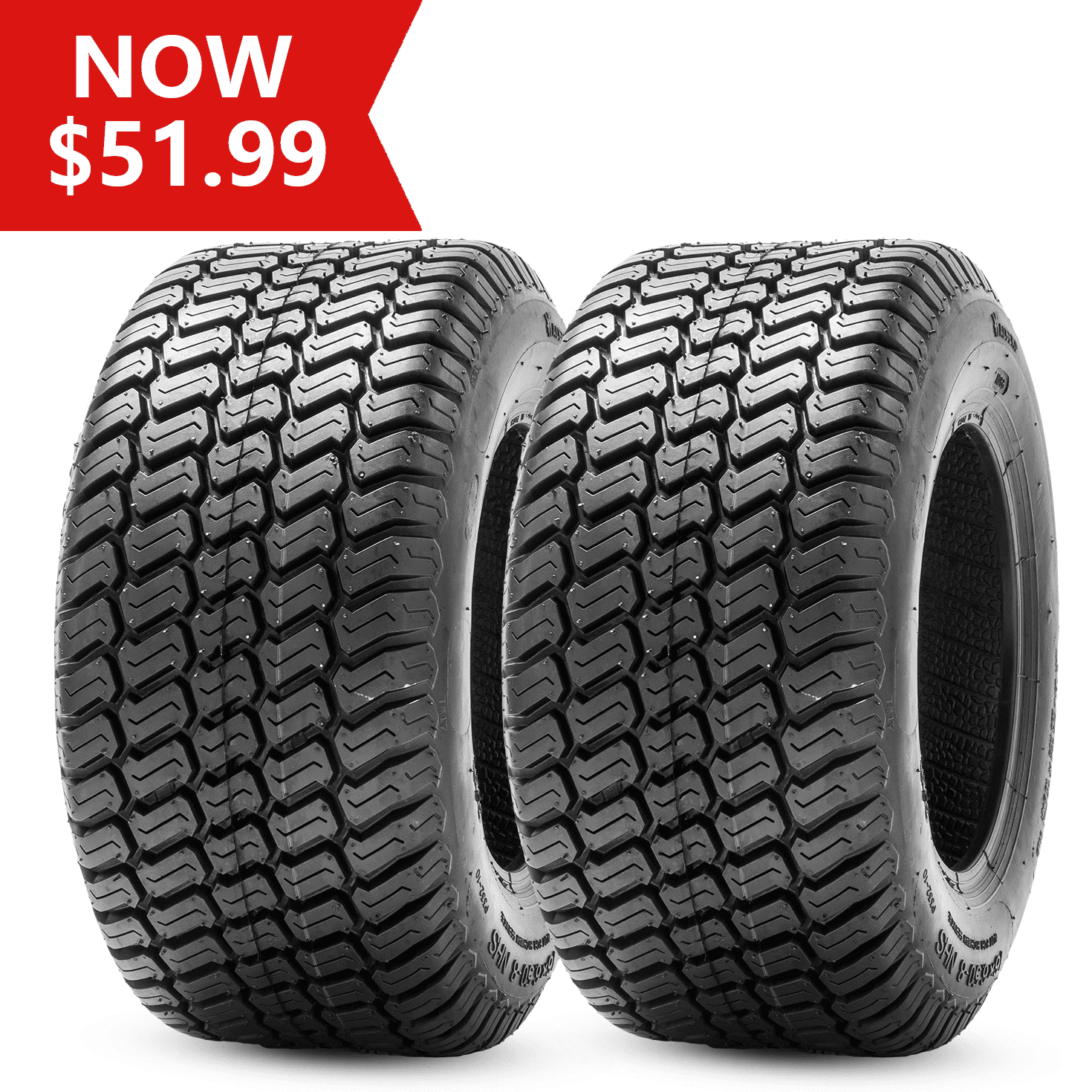 2 Pack 16x6.50-8 Lawn & Garden Tire 4PR 16x6.5-8 Mower Turf Tires ...