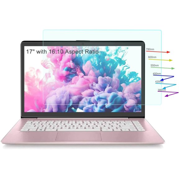 2 Pack 17" Anti Blue Light Glare Screen Protector for Lenovo/HP/Dell/ASUS/LG/MSI/Samsung/Acer 17" with 16:10 Aspect Ratio Laptop, Eye Protection Blue Light, Glare Blocking Filter Film,(Not Fit 17.3")