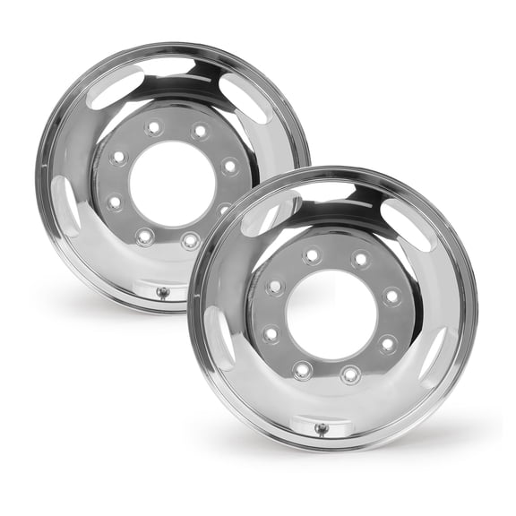 2-Pack 17" Front Polished Wheel 3618 for Ford F-350 F-450 DRW Dually Alloy Rim 17x6.5 inch
