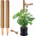 thumbnail image 1 of 2 Pack 17 Inch Moss Pole, Stackable Moss Poles for Climbing Plants Monstera, Tall Plant Sticks Accessories, Large Coir Plant Support Stakes for Potted Plants Indoor, Pothos, Philodendron, 1 of 7
