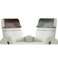 thumbnail image 1 of 2 Pack 17 x 27 In Headrest Cover for Recliner Chair, Faux Leather Headrest Cover with Elastic Straps, Couch Headrest Cover for Furniture, Sofa Protector(Chocolate Brown+Dark Grey Green), 1 of 6