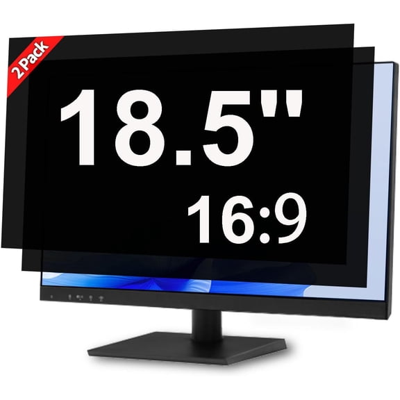 2 Pack] 18.5 Inch Privacy Screen for Computer Monitor Blue Light Screen Protector Anti Glare Anti-Scratch Monitor Privacy Shield Screen 18.5 Inch 16:9 Aspect Ratio