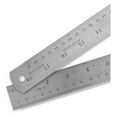 thumbnail image 1 of 2 Pack - 18 Inch Stainless Steel Ruler with Inch/Metric Conversion Table, 1 of 5