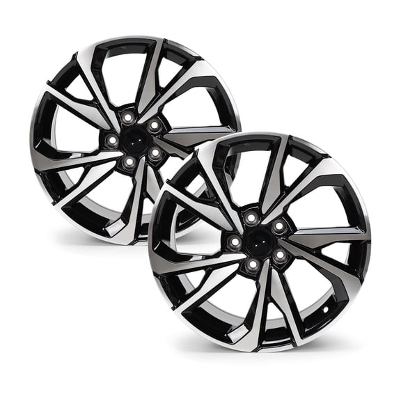 2-Pack 18" Replacement Wheel Rim 18x8-inch 5-Lug Black, for 2017-2021 Honda Civic