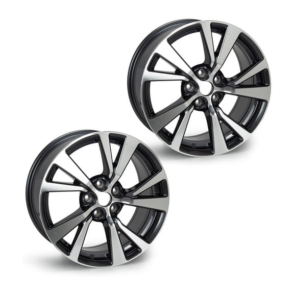 2-Pack 18'' Single Wheel Rim 18x8.5 Inch for NISSAN MAXIMA 2016-2018 OEM Design Machined Grey