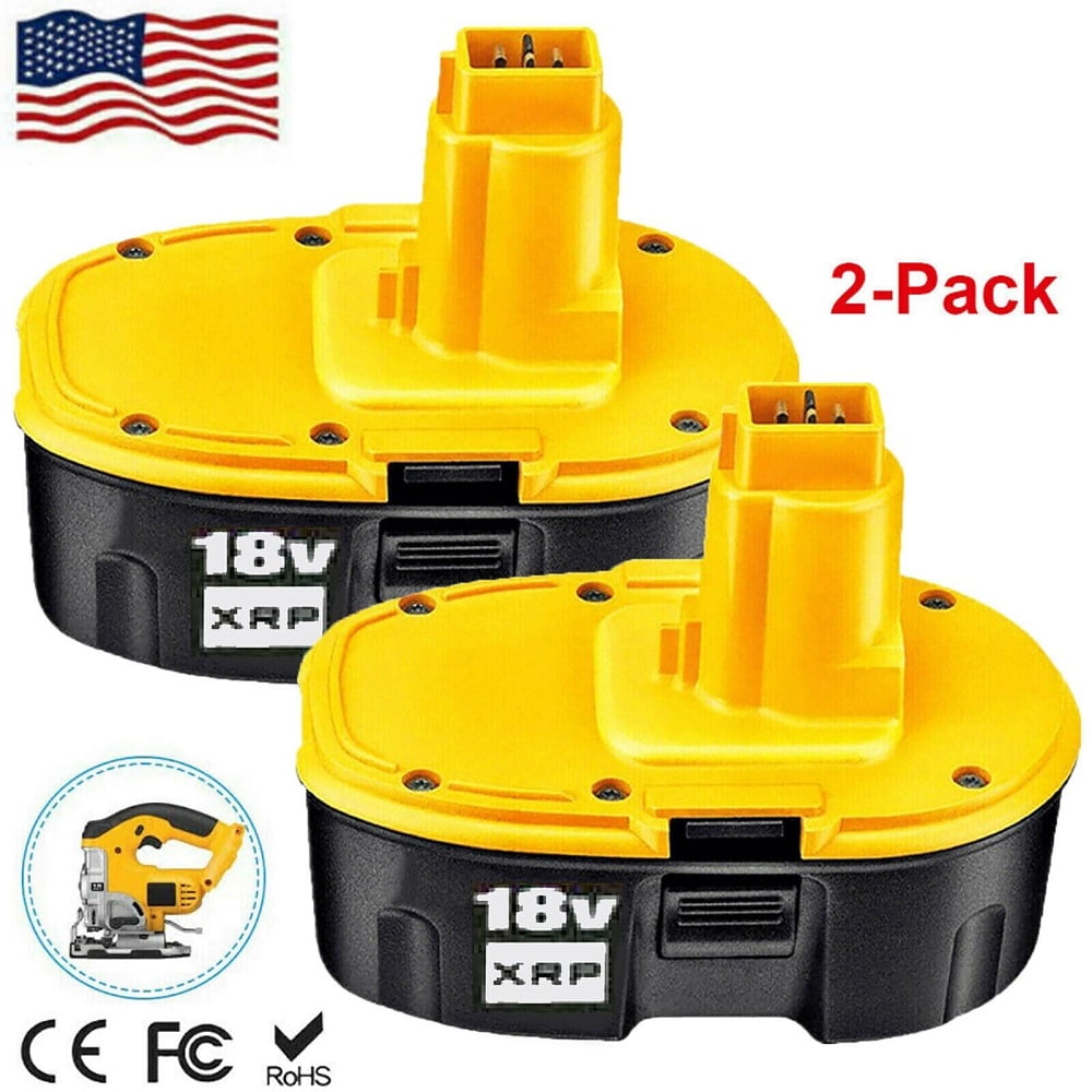 2 Pack 18 Volt 4.0Ah XRP Ni MH Battery for DeWalt DC9096 2 DC9098 DC9099 DW9096