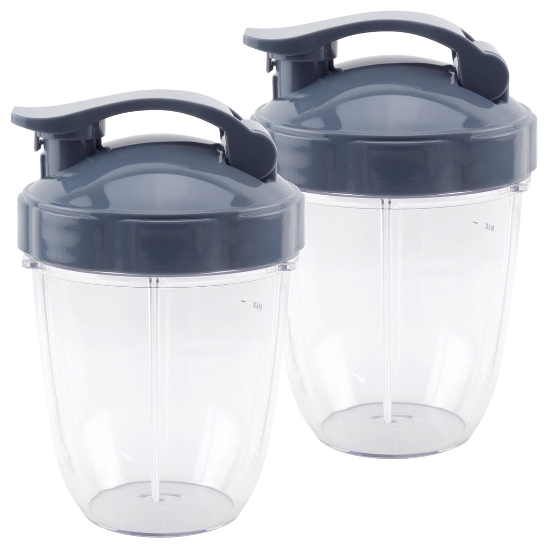 32 oz Colossal Cup with Flip Top to Go Lid Replacement Part Compatible with Nutribullet NB-101B NB-101S NB-201