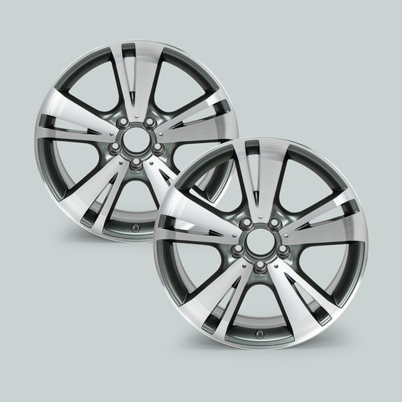 2-Pack 18 x 8.5 inch Front Wheel Replacement Gray Rim for Mercedes Benz E300 E350 E400 E550 2010-2013, Direct Fit