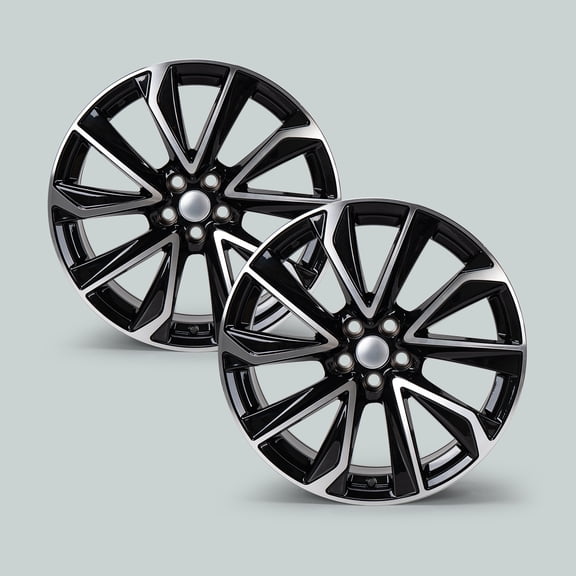 2-Pack 18" x 8" Black Alloy Wheel Rim for 2019 - 2024 Toyota Corolla LE SE OEM Replacement ET40