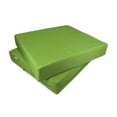 thumbnail image 1 of 2 Pack 18"x16"x4" Memory Foam Platform Water-resistant Cushions for Outdoor Patio Seats, 1 of 8