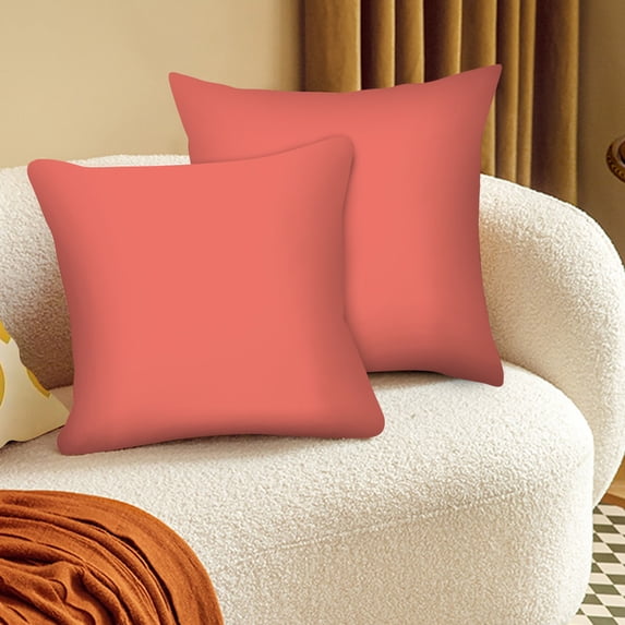 2 Pack 18x18 inch Pillow Cover Set - Decorative Cushion Cover for Outdoor Patio Furniture - Square Throw Pillow Case for Sofa, Chair, Bed, Garden, and Poolside - Weather Resistant Fabric