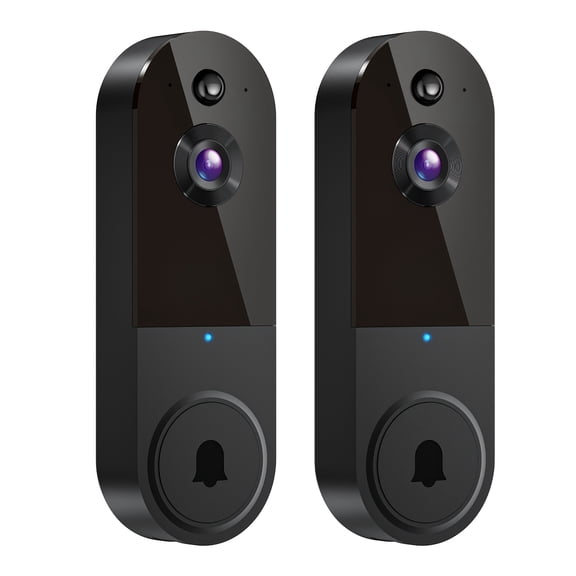 2 Pack 1920P HD Wireless Outdoor Security Cameras, Night Vision Two-Way Talk, Human & Vehicle Detection, SD USB Cloud Storage for Home Office Business Surveillance