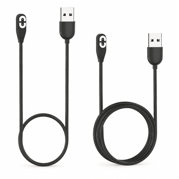 2 Pack 1M Magnetic Charger Cable Compatible with AfterShokz OpenComm ASC100, Aeropex AS800 AS803, OpenRun Pro AS810, USB Replacement Charging Cord for Bone Conduction Headphones